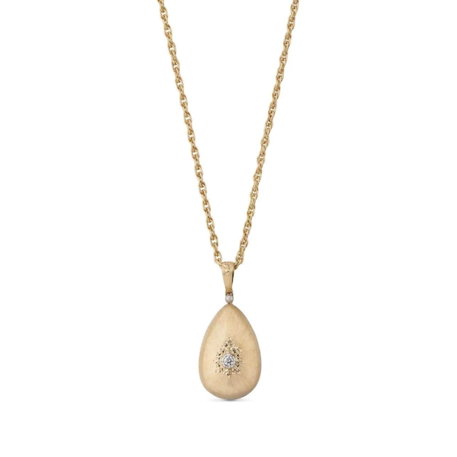 Buccellati Macri Classica 18K Gold Pendant Necklace Luxury Italian Jewelry