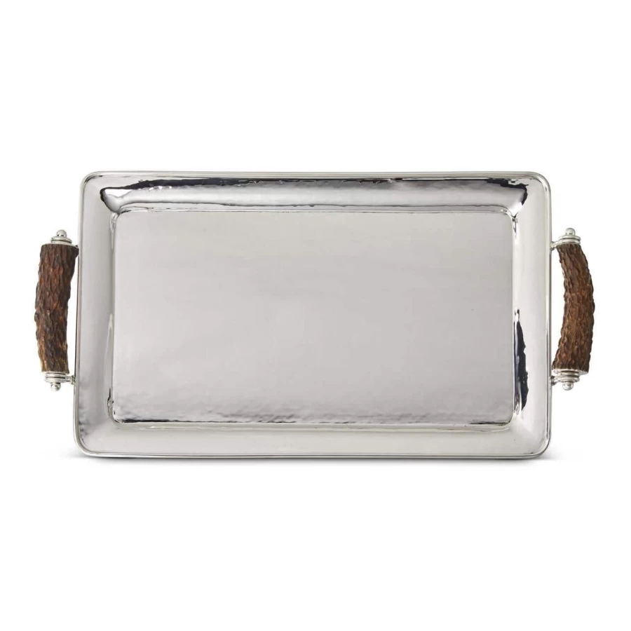 Buccellati Cervino Luxury Serving Tray - Elegant Silver Plated Decorative Tray for Home & Gifts