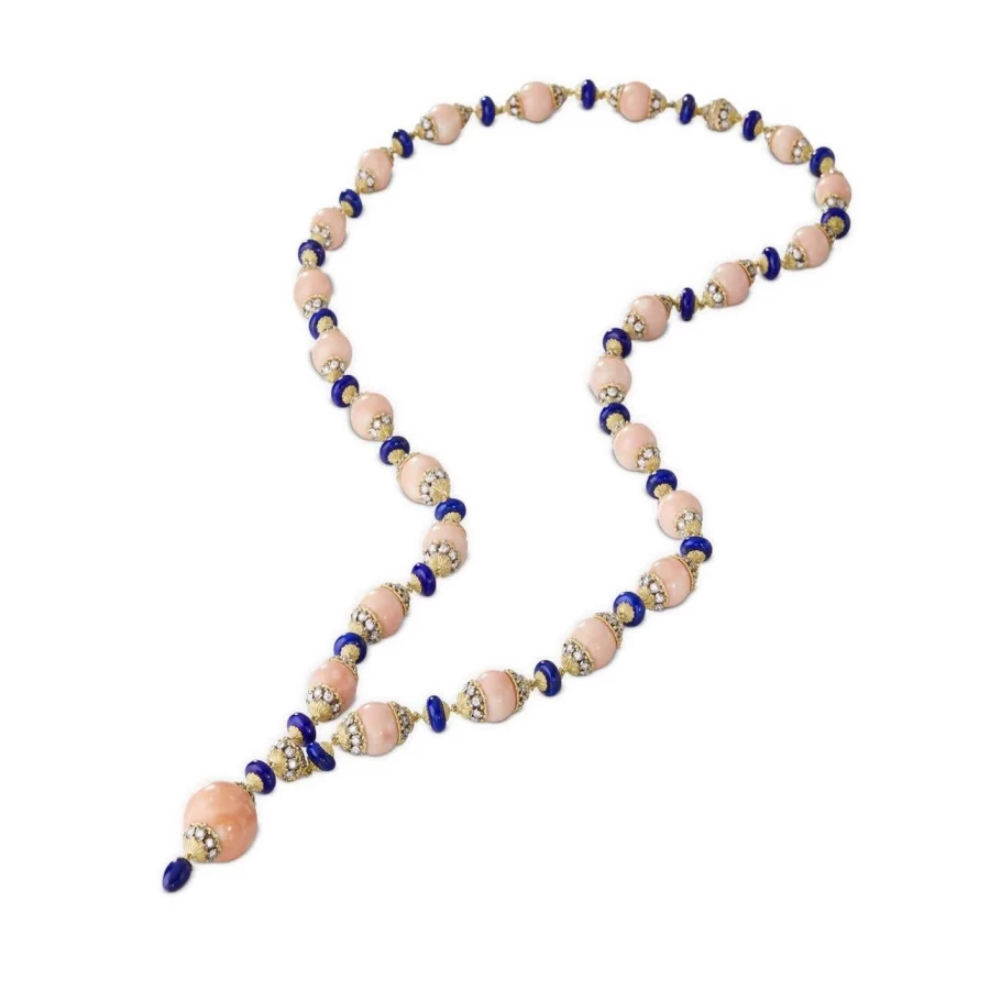 Buccellati Diamond Umbilical Necklace | 18K Gold Luxury Italian Jewelry
