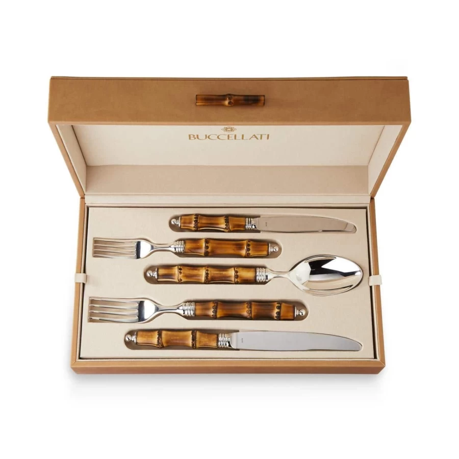 Buccellati Tahiti Luxury Flatware Set - Premium Stainless Steel Cutlery Collection
