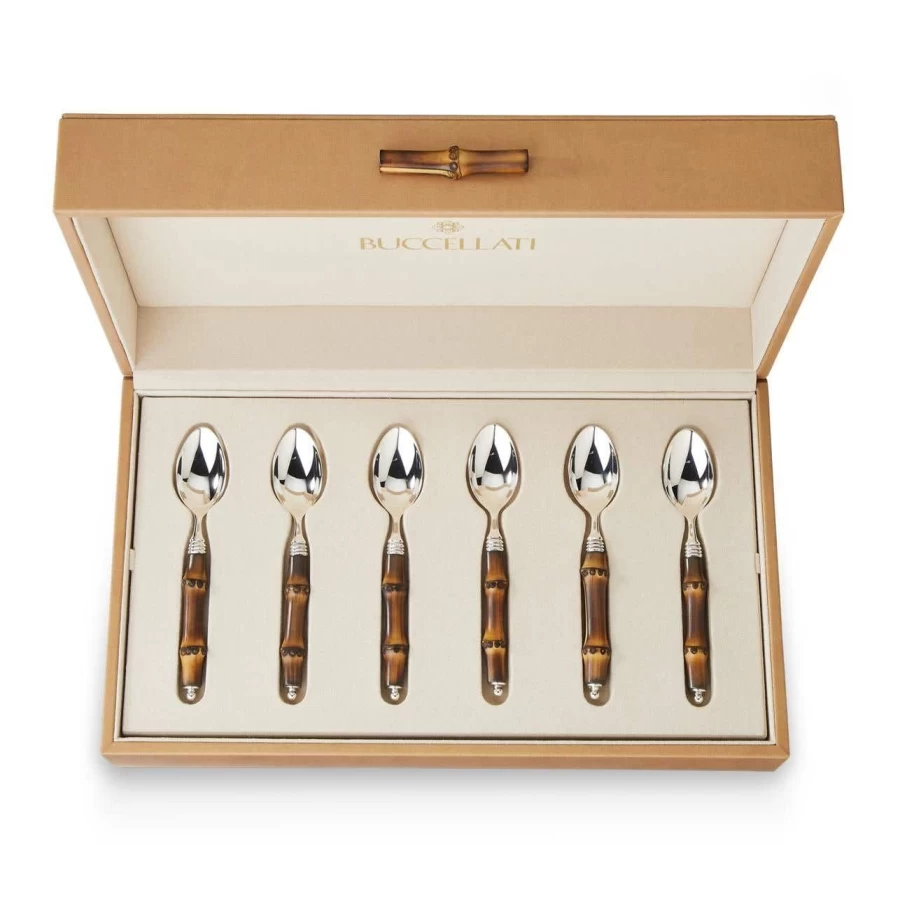 Buccellati Tahiti Luxury Coffee Spoon - Elegant Dessert Spoon, Premium Silverware for Coffee & Tea