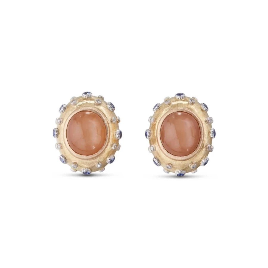 Buccellati Macri Color Gemstone Earrings in 18K Gold