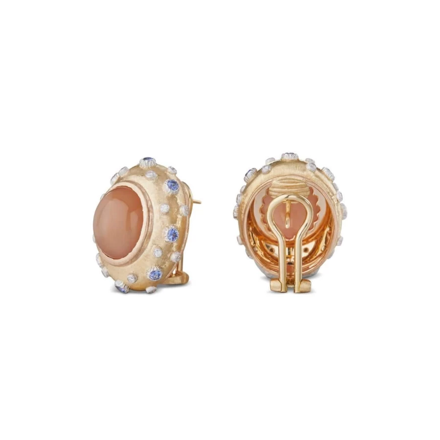 Buccellati Macri Color Gemstone Earrings in 18K Gold