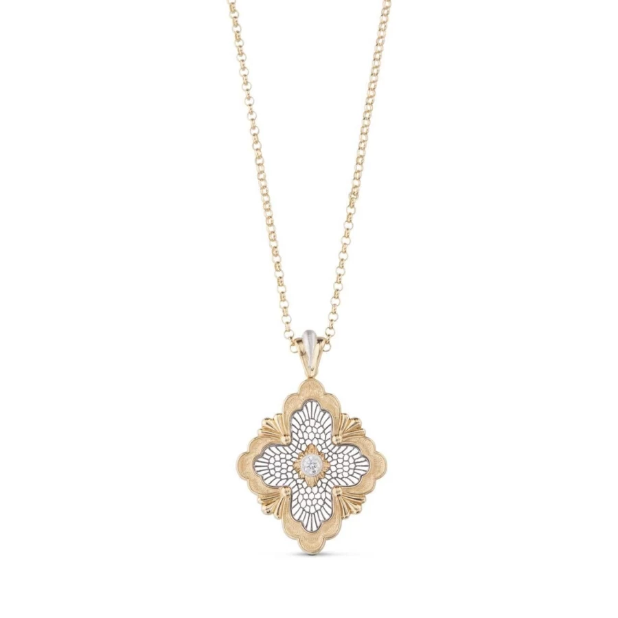 Buccellati Opera Tulle Maxi Pendant Necklace | Luxury Italian Gold Jewelry