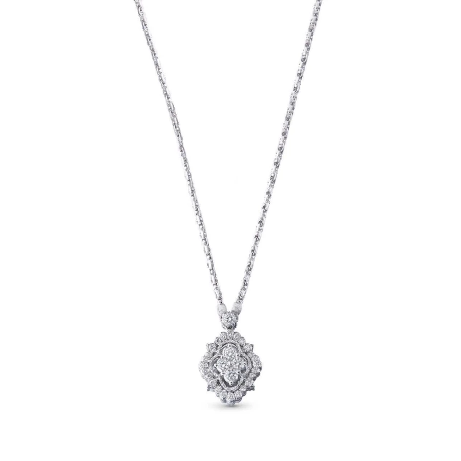 Buccellati Carlotta Pendant - Elegant Diamond & Gold Pendant Necklace
