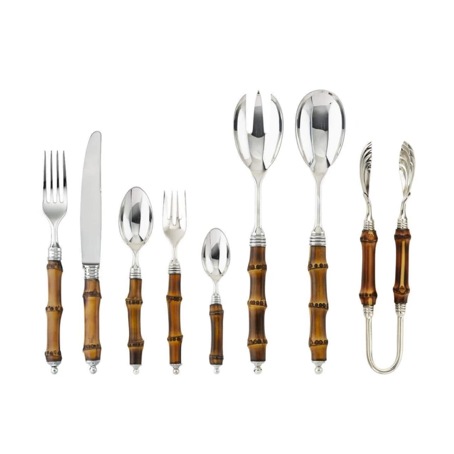 Buccellati Tahiti Luxury Flatware Set - Premium Stainless Steel Cutlery Collection