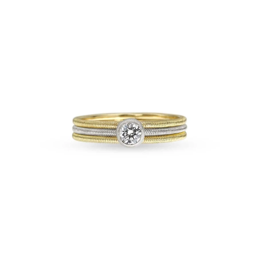 Buccellati Hawaii Ring - Luxury 18K Gold Diamond Hawaiian Inspired Band