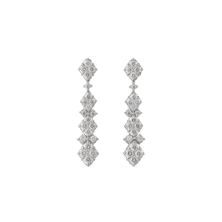 Buccellati Carlotta 18K Gold Diamond Drop Earrings | Luxury Italian Jewelry