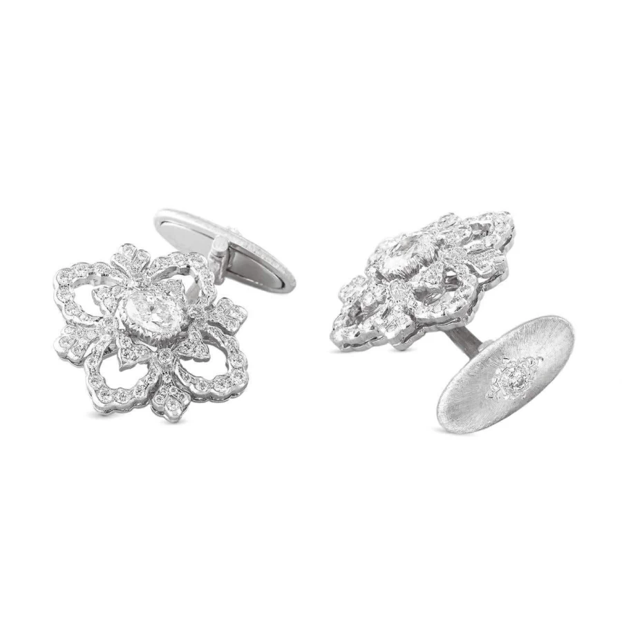 Buccellati Opera High Jewellery 18K Gold Cufflinks for Men - Luxury Italian Designer Cufflinks