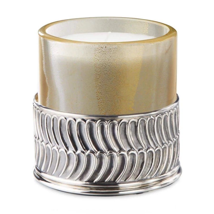 Buccellati Rouche Elegant Crystal Candle Holder for Home Decor