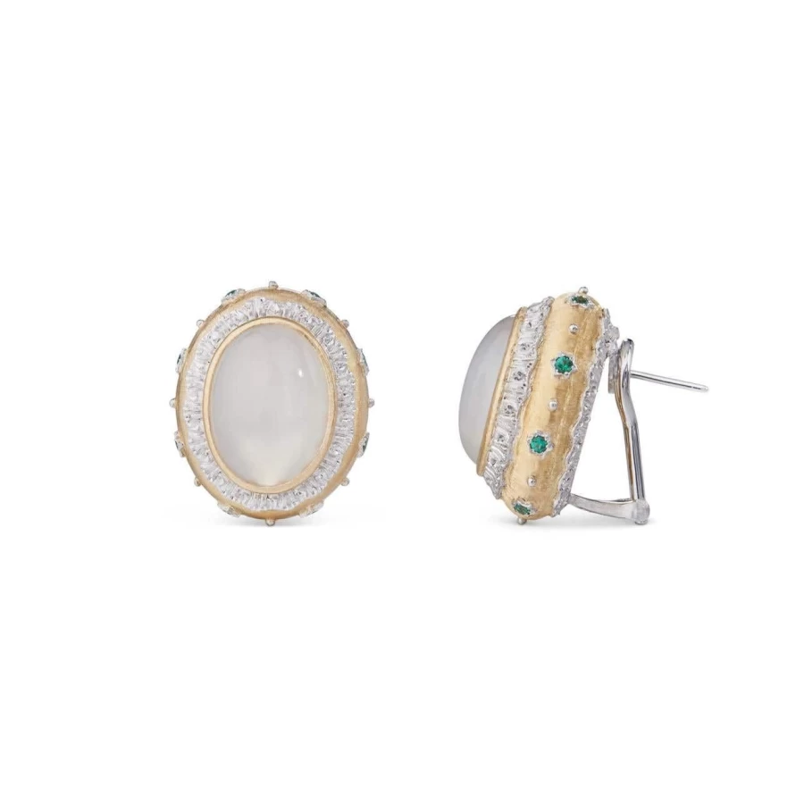 Buccellati Macri Color Gemstone 18K Gold Earrings for Women Luxury Italian Jewelry