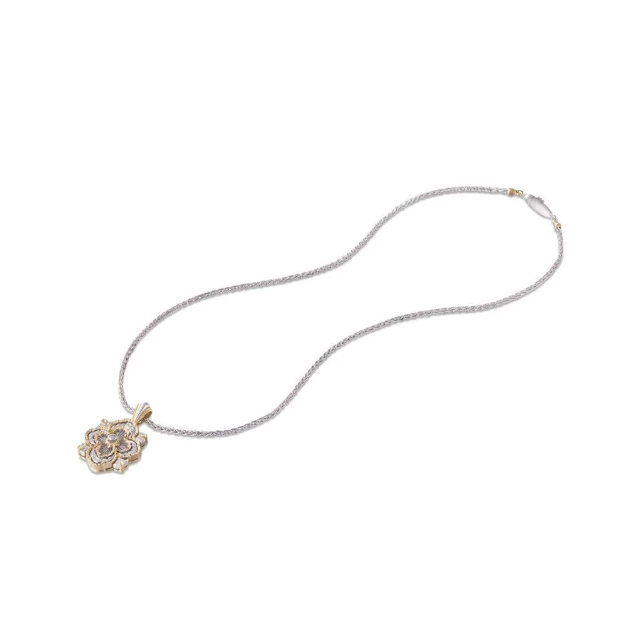 Buccellati Opera Tulle Premium Diamond Pendant Necklace 18K Gold Luxury Jewelry