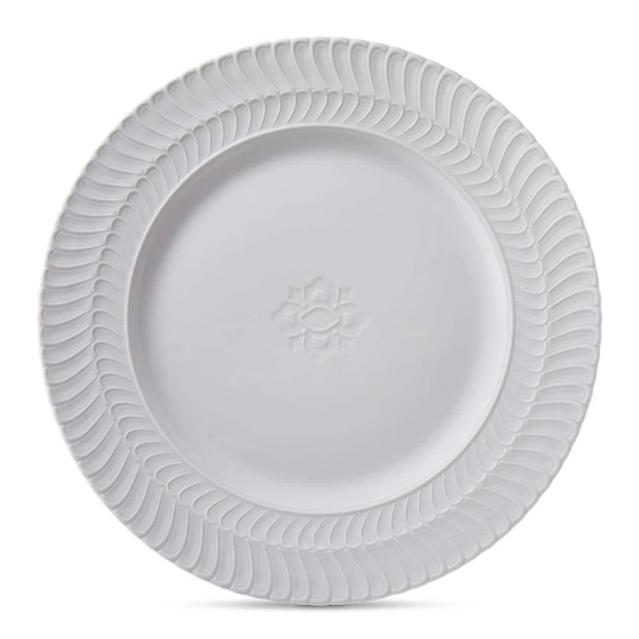 Buccellati Florence Double Rouche White Porcelain Serving Plate