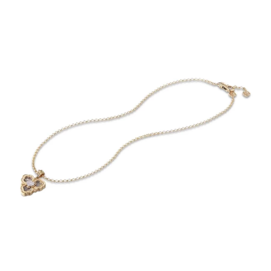Buccellati Opera Tulle Heart Pendant Necklace - Elegant Gold Diamond Jewelry