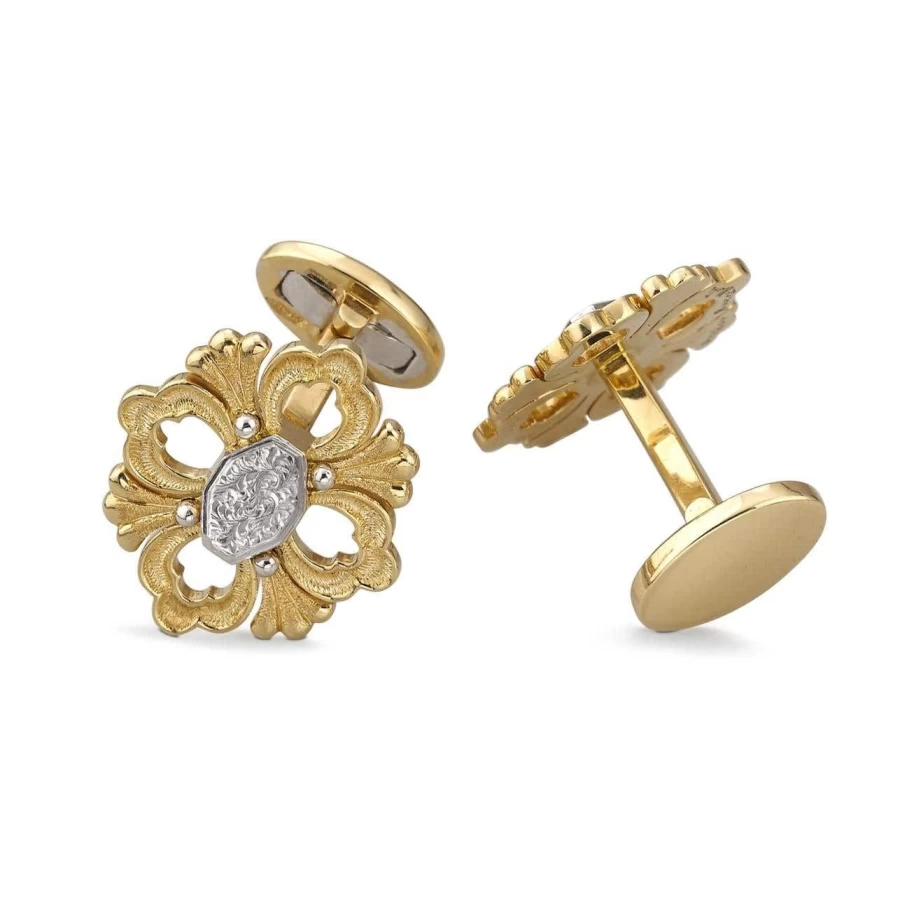 Buccellati Opera Sterling Silver Cufflinks for Men - Luxury Italian Designer Accessories