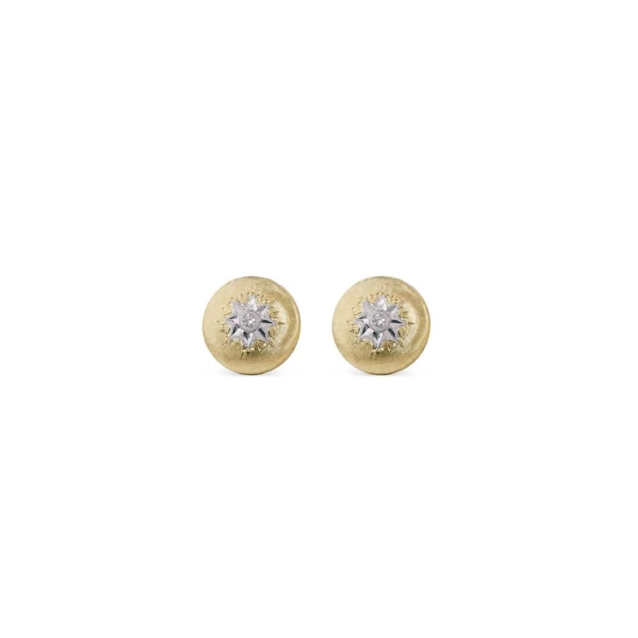 Buccellati Macri Classica 18K Gold Diamond Earrings | Luxury Italian Jewelry