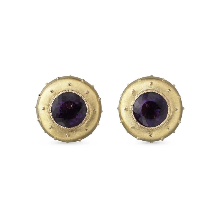 Buccellati Macri Color Gemstone 18K Gold Earrings for Women Luxury Italian Jewelry