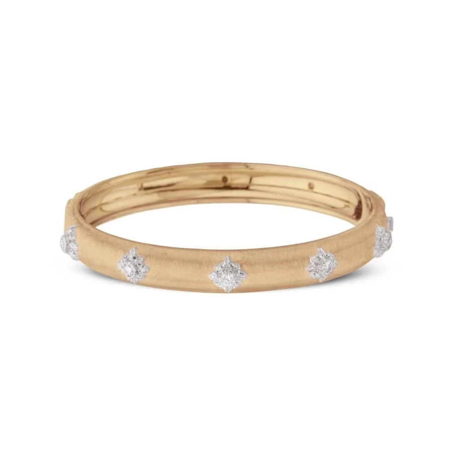 Buccellati Macri Bombe 18K Gold Diamond Bracelet Luxury Italian Jewelry