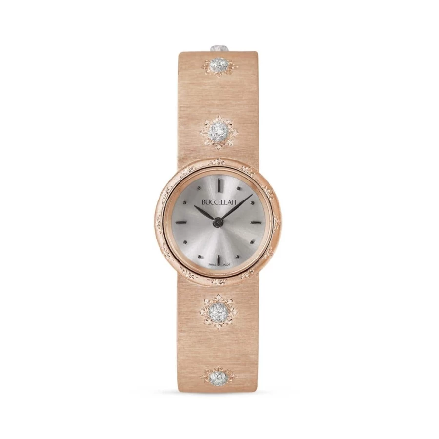 Buccellati Macri Luxury Swiss Automatic Watch for Men - Elegant Stainless Steel Chronograph with Sapphire Crystal