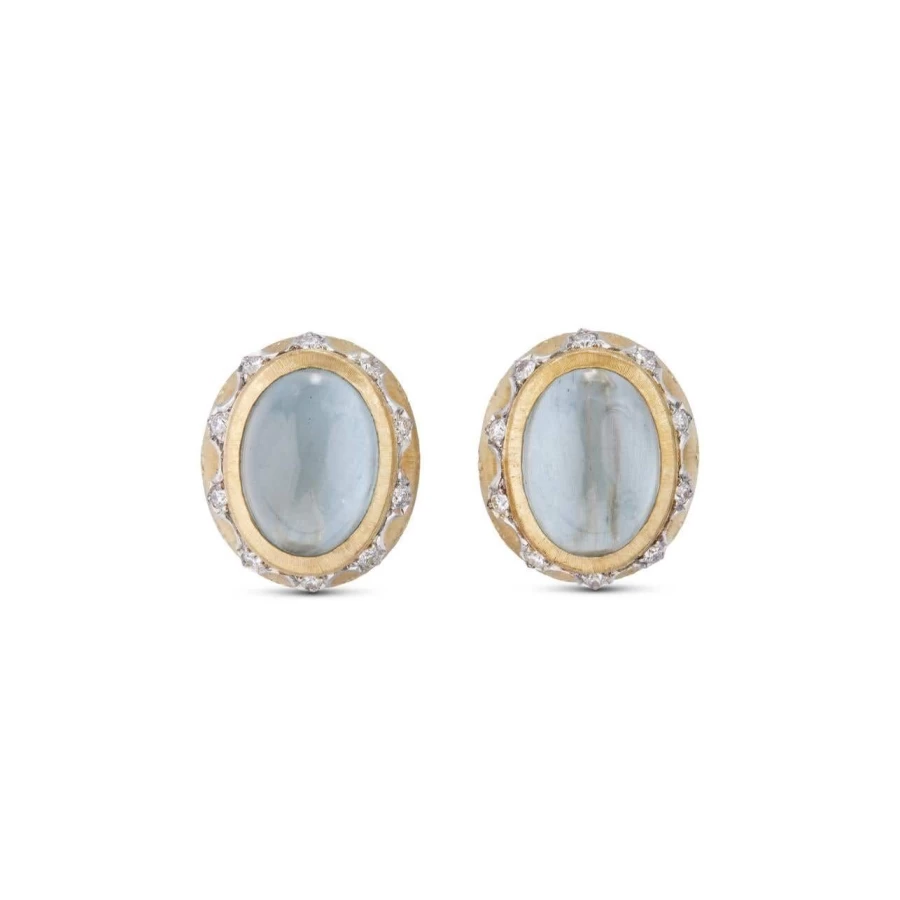 Buccellati Macri Color Gemstone Earrings in 18K Gold