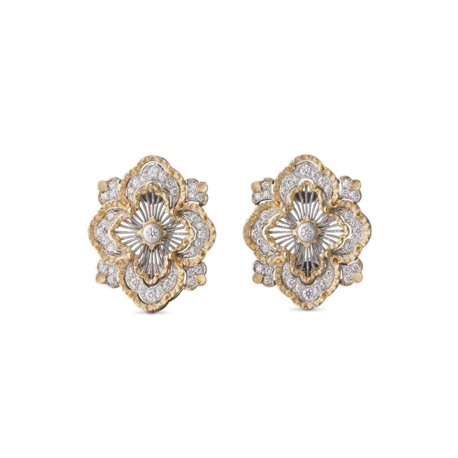 Buccellati Opera Tulle Premium Earrings in Exquisite Gold and Diamond Design