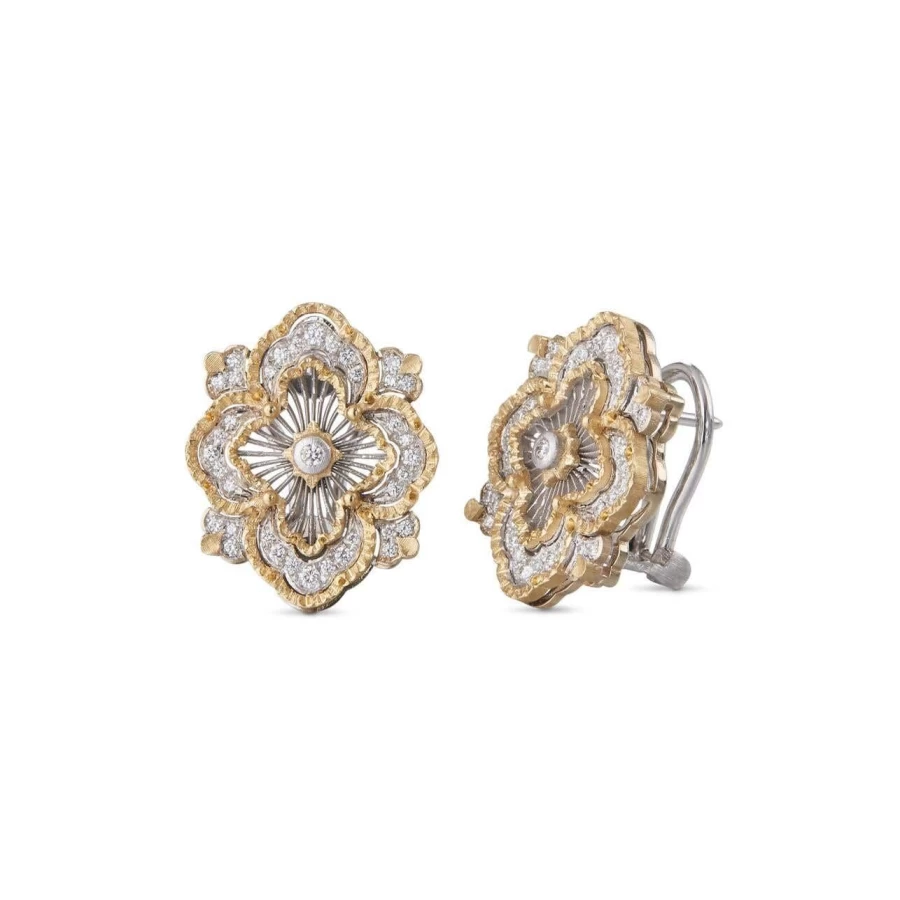 Buccellati Opera Tulle Premium Earrings in Exquisite Gold and Diamond Design