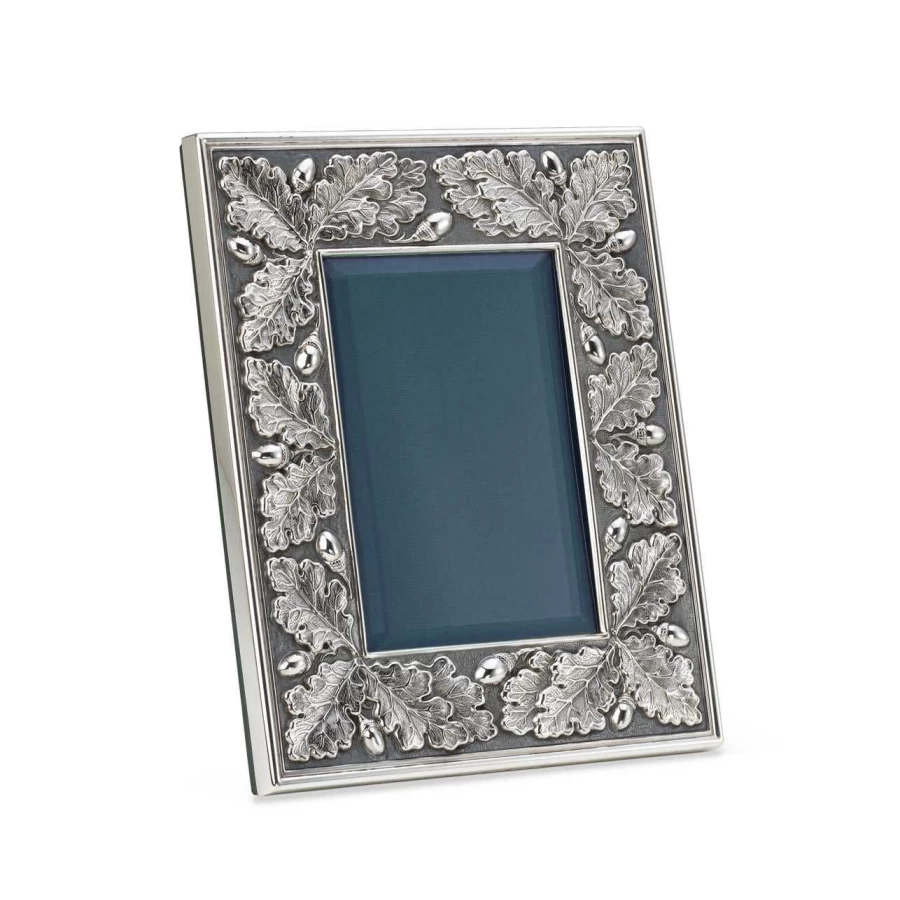 Buccellati Luxury Leaf Frame - Elegant Gold-Toned Floral Design Home Decor