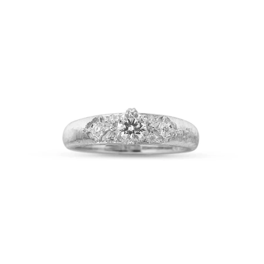 Buccellati Antiope Diamond Ring - 18K Gold Luxury Band for Women