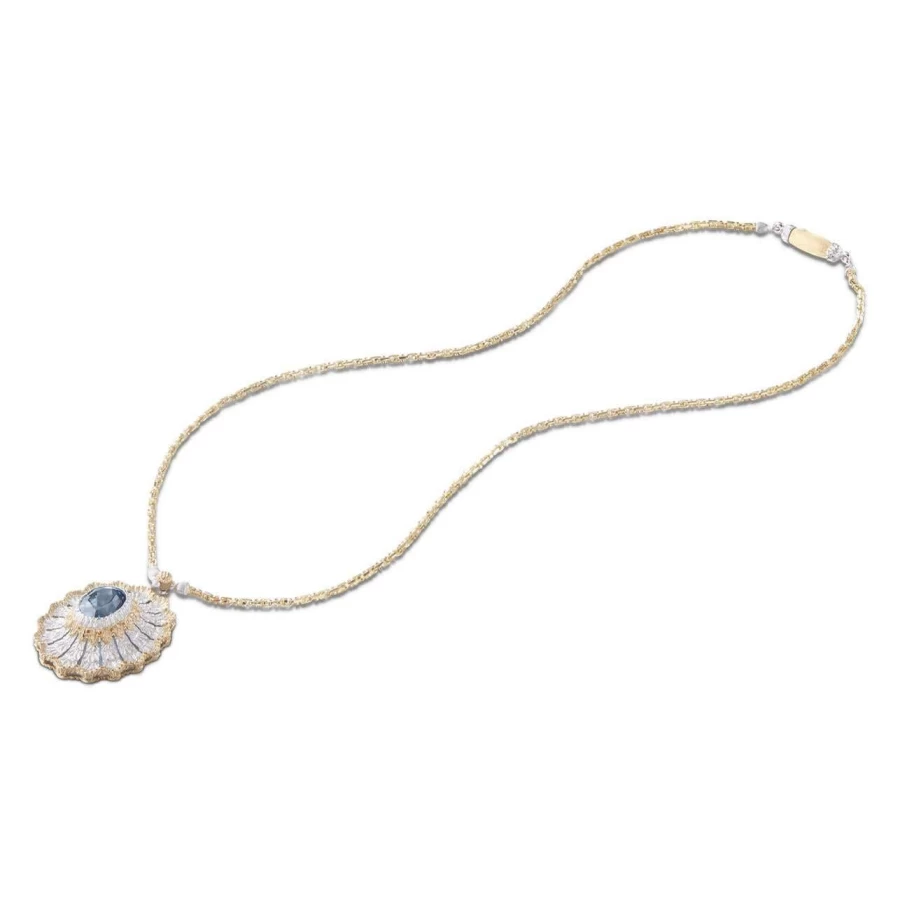 Buccellati Macri Color Gemstone Pendant Necklace | 18K Gold & Precious Stones