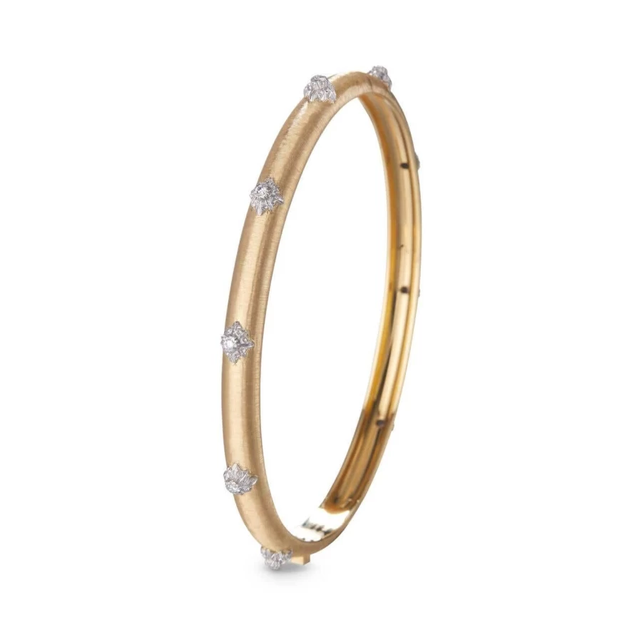 Buccellati Macri Bombe 18K Gold Diamond Bracelet Luxury Italian Jewelry